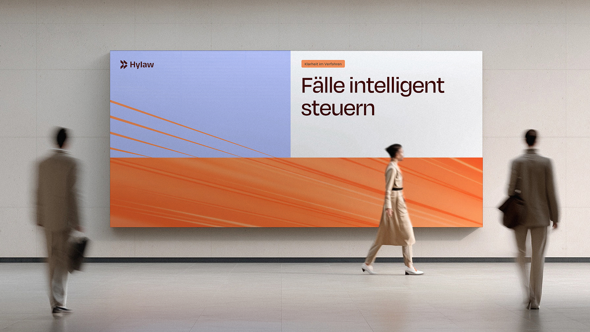 Hylaw Großflächenwerbung „Alles für Ihre Rechtsfälle" im öffentlichen Raum