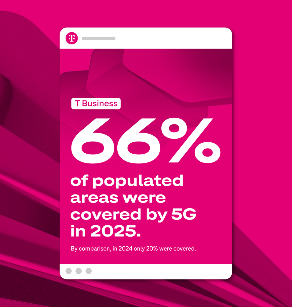 mockup eines T Business social beitrags